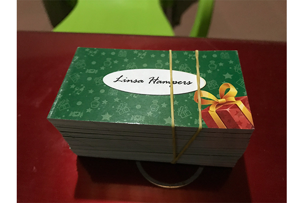 Linsa hampers business cards
