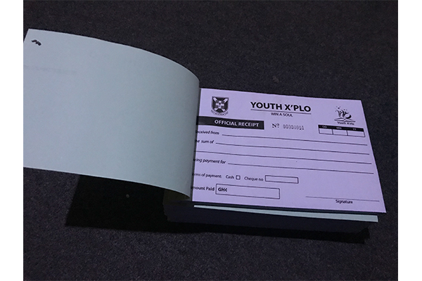 youth explo receipts