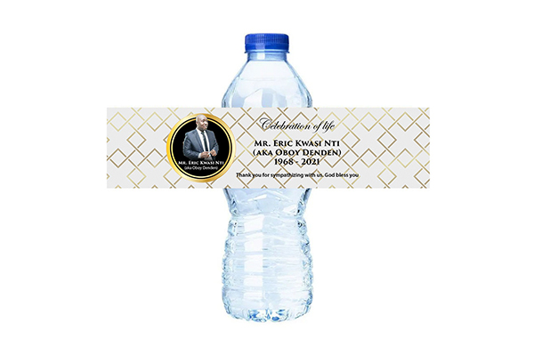 custom water bottle label